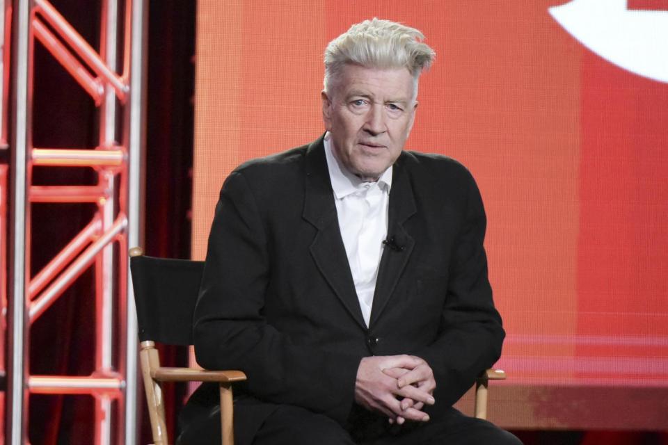 David Lynch attends the "Twin Peaks" panel at the Showtime portion of the 2017 Winter Television Critics Association press tour on Monday, Jan. 9, 2017, in Pasadena, Calif. (Photo by Richard Shotwell/Invision/AP)