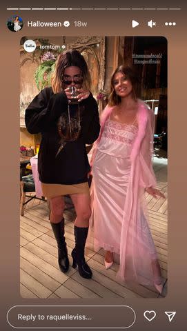 Raquel Leviss/Instagram Tom Sandoval dressed as Raquel Leviss while posing alongside her for Halloween 2022