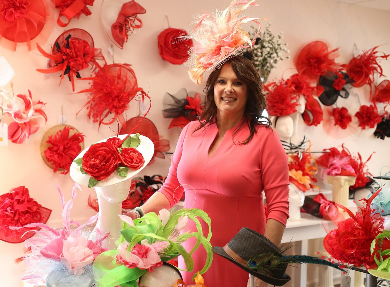 Shawn Siener, owner of Nice Hat, in her shop in Middletown.