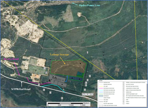 Conceptual Layout of Process Plant and Tailings Site Infrastructure, Sept-Iles, QC