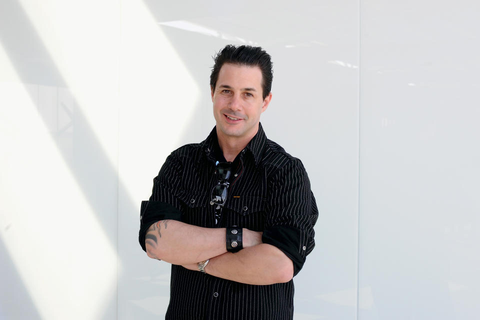 Pastry Chef Johnny Iuzzini poses for a photo during Expo 2015 at Fiera Milano Rho on May 28, 2015 in Milan, Italy.