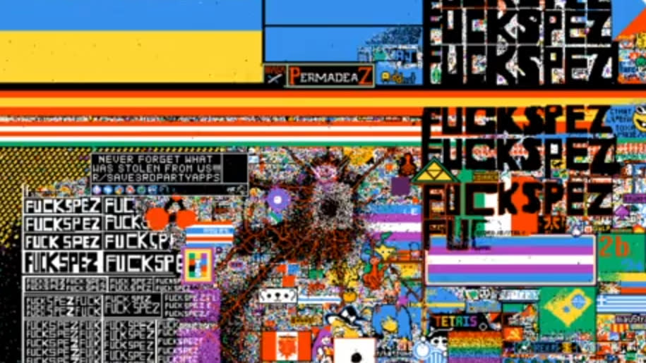  The state of r/place after Reddark 