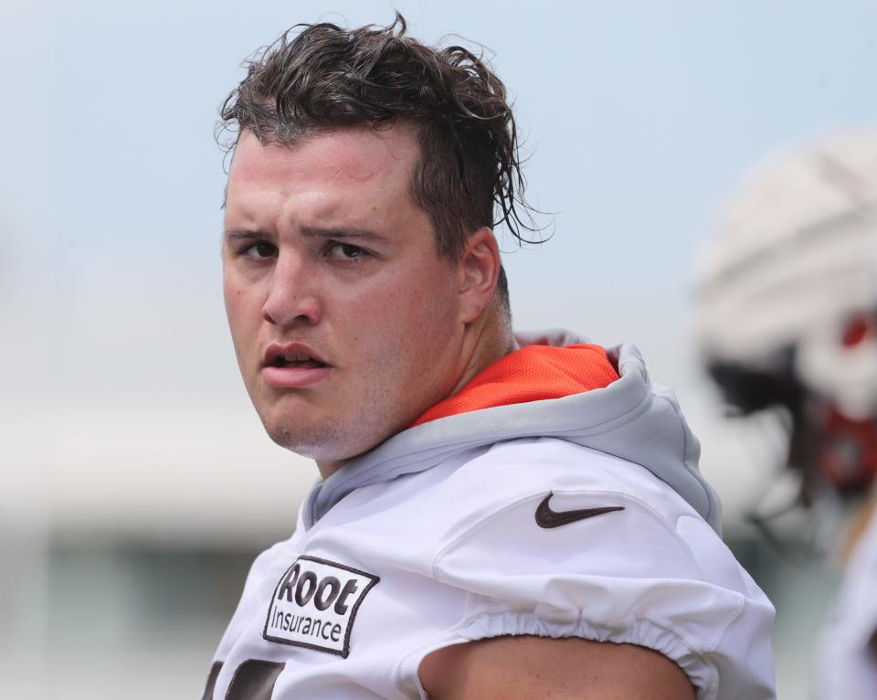 Cleveland Browns defensive tackle Taven Bryan at training camp on Thursday, July 28, 2022 in Berea.
