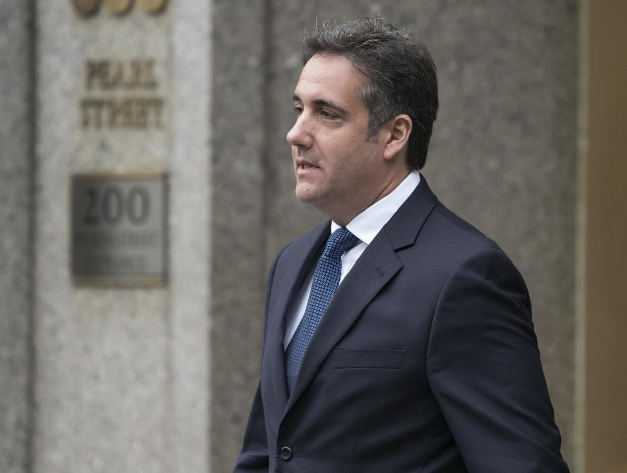 Michael Cohen, a longtime personal lawyer and confidante for President Donald Trump, leaves the United States District Court Southern District of New York: DON EMMERT/AFP/Getty Images