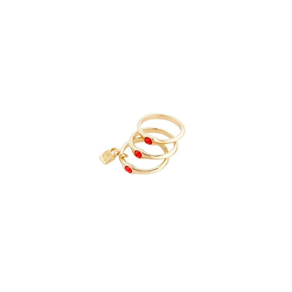 La Vie En Rose Triple Ring