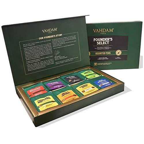 7) VAHDAM India Assorted Tea Bag Sampler