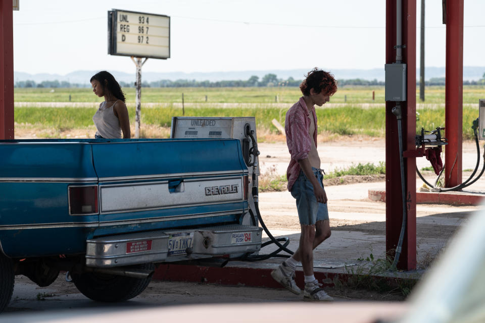 Timothée Chalamet and Taylor Russell star in Luca Guadagnino’s “Bones and All” - Credit: Yannis Drakoulidis