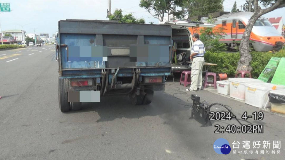 雲嘉嘉南高五縣市19日執行跨縣市柴油車聯合稽查作業／嘉義縣府提供