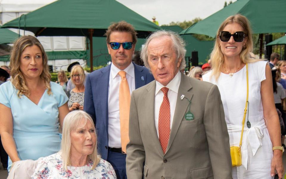 Picture 203325926 10/07/2019 at 12:19 Owner : Commissioned Mcc0087188.DT News.AELTC Wimbledon Tennis. Pic Shows Sir Jackie Stewart and his wife Helen arriving