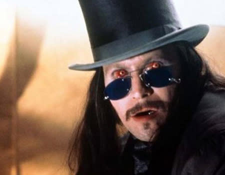 <p>Gary Oldman took on various disgusting forms as Dracula in "Bram Stoker's Dracula" (1992). From wolf man to bat creature to black-tear crying monster, it'd be enough to do any vamp's head in (did we mention the crazy coloured eye again).</p>