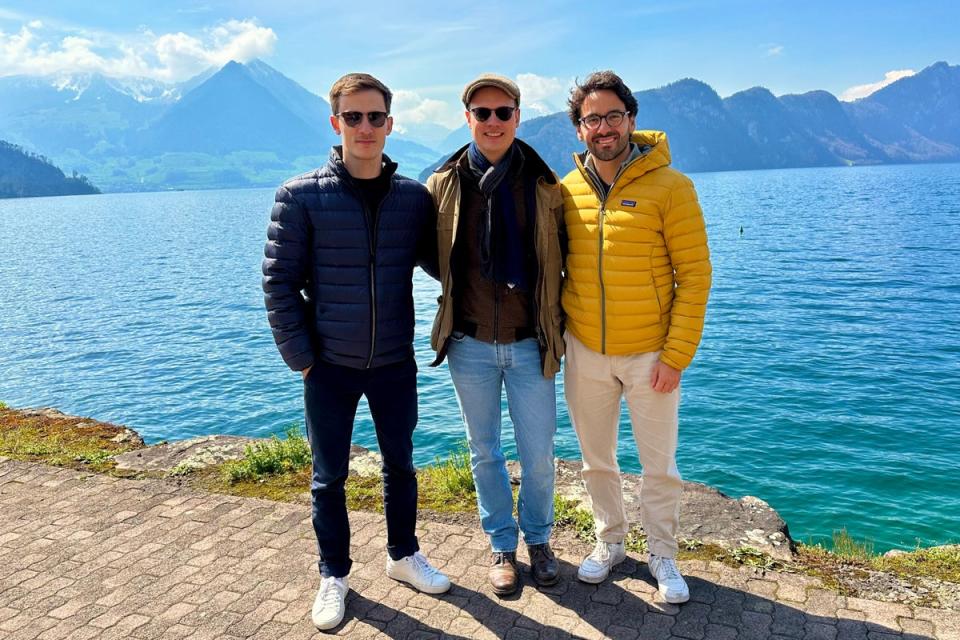 David Haber, Matthias Kraft, and Mateo Rojas, of Swiss cybersecurity firm Lakera (Lakera)