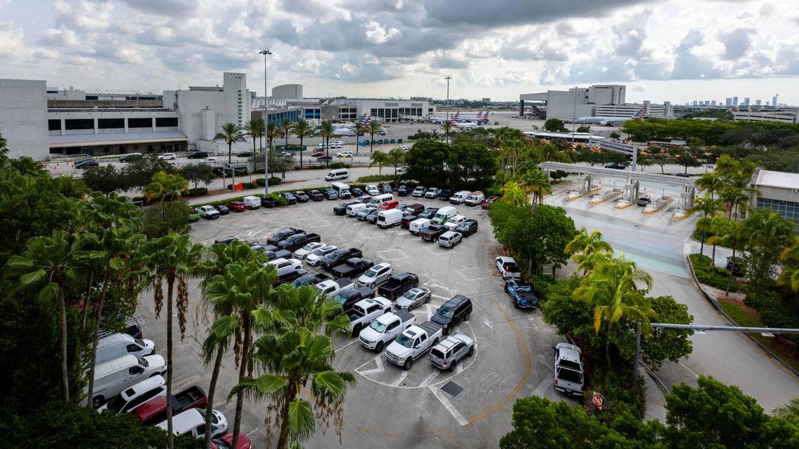 The proposed location of a new hotel next to the Dolphin parking garage at Miami International Airport on Friday, June 30, 2023, in Miami, Florida. D.A. Varela/dvarela@miamiherald.com