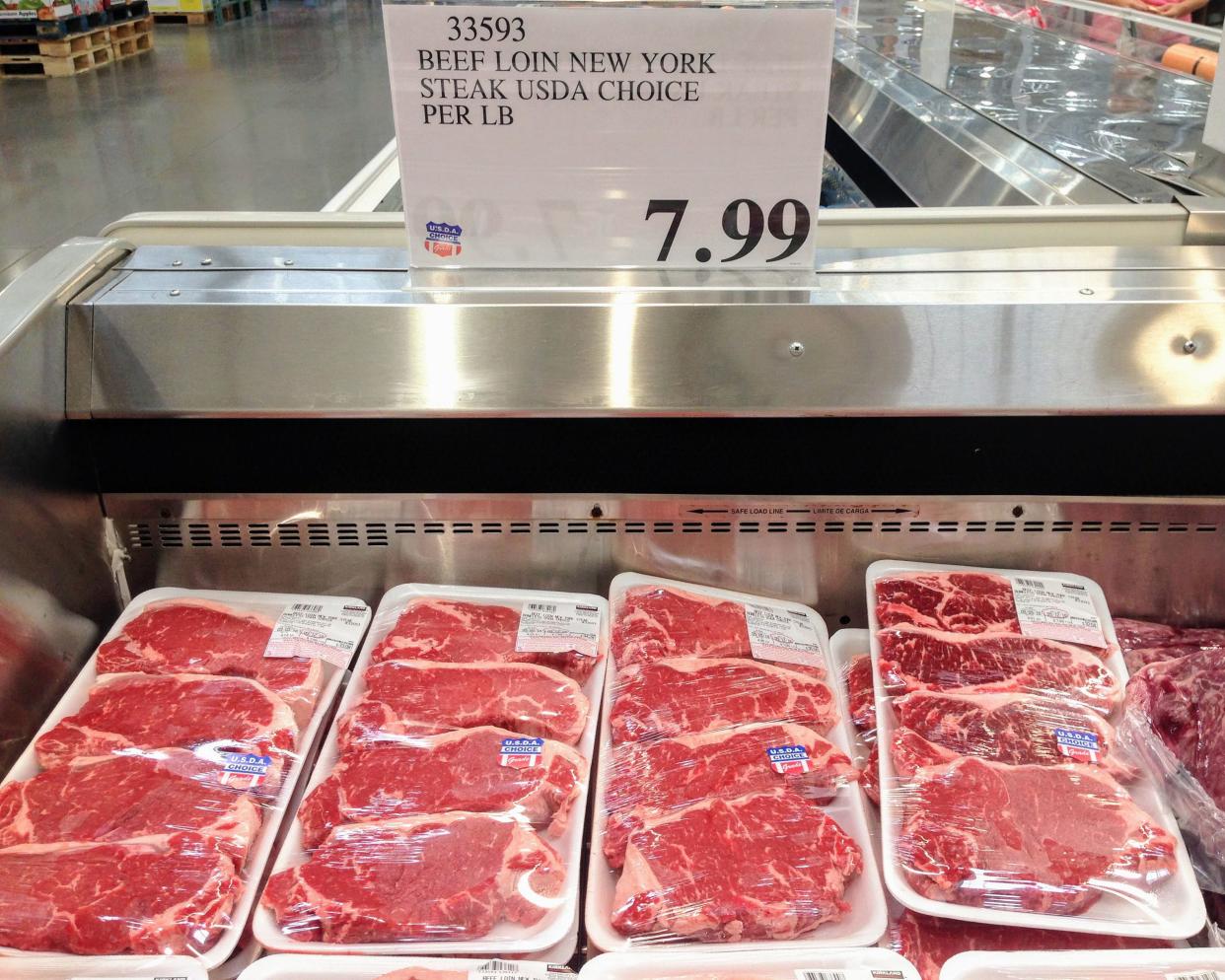 Steaks at Costco