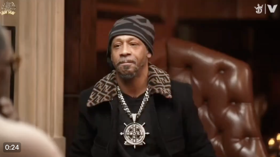 Closeup of Katt Williams during the interview