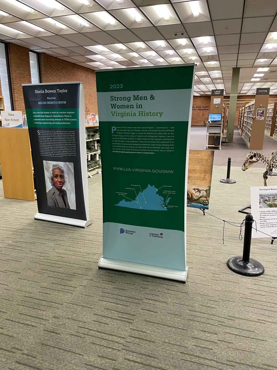 2023 Strong Men and Women in Virginia History is on display at Waynesboro Public Library through Nov. 4.