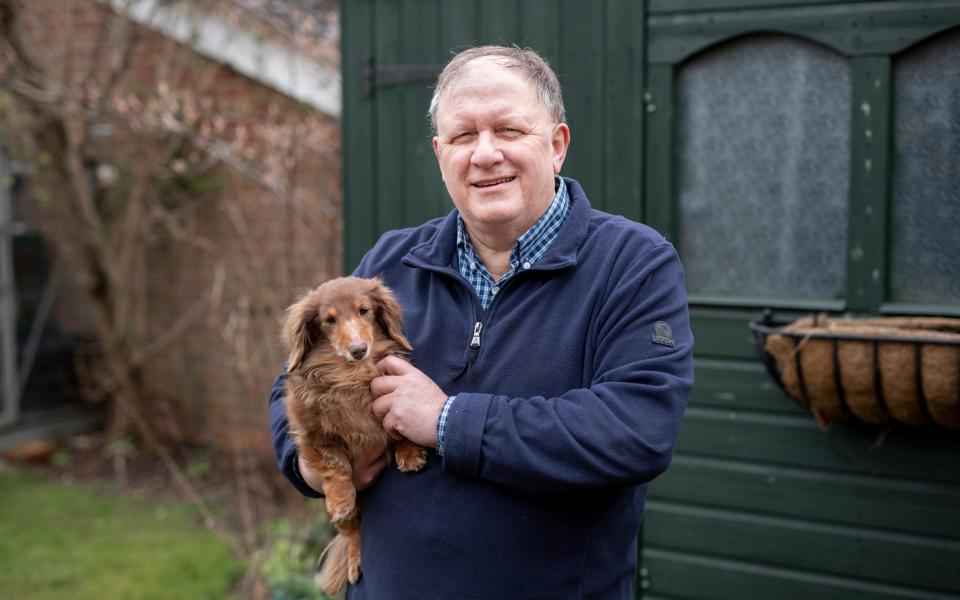 Your Money: Pensions. Allan Barresford at home in Nuneaton, Warwickshire. - Andrew Fox