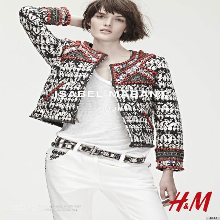 model in the clothes for H&M