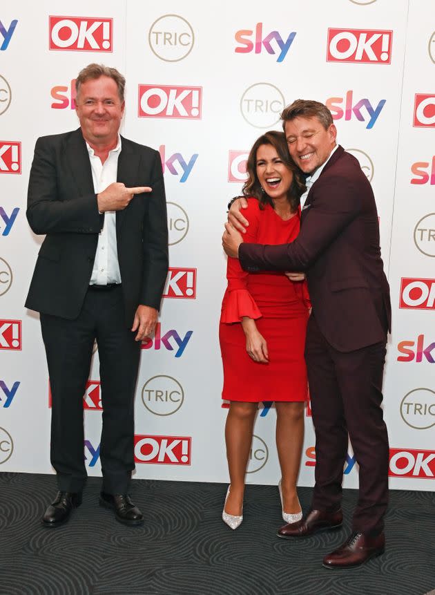 (L-R) Piers Morgan, Susanna Reid and Ben Shephard attend The TRIC Awards 2021  (Photo: David M. Benett via Getty Images)