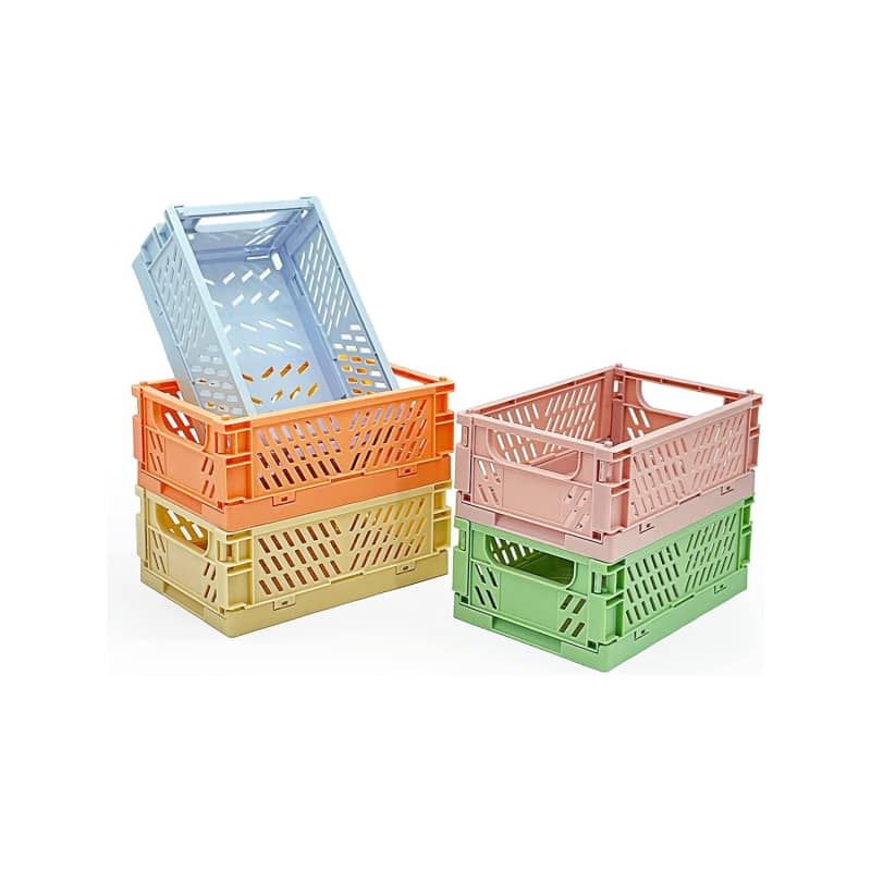 5-Pack Mini Baskets Plastic for Desk Organizers