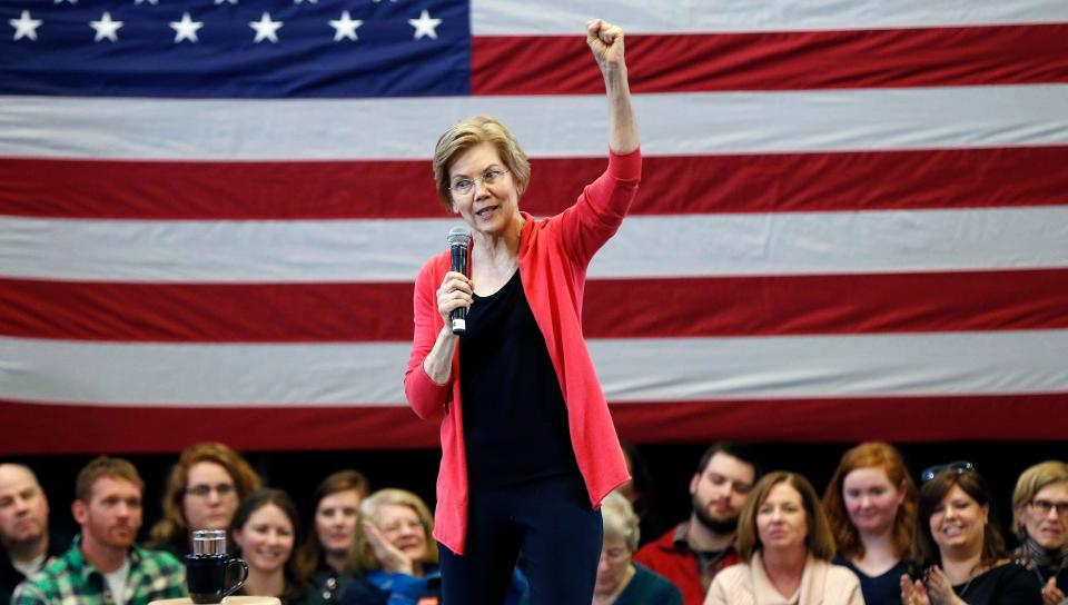 Sen. Elizabeth Warren&nbsp;was the first major Democratic figure to officially begin testing the waters for a 2020 run with the creation of an exploratory committee. (Photo: ASSOCIATED PRESS)