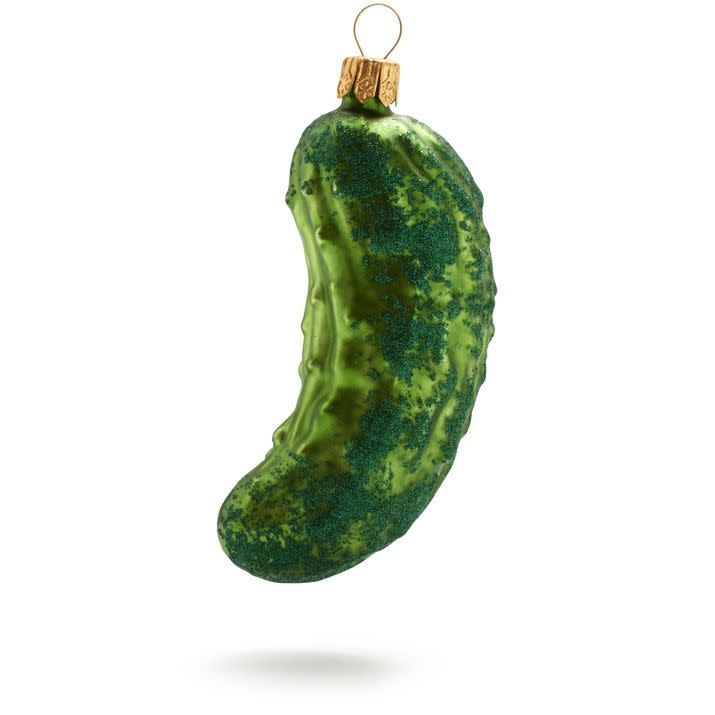 2) Sparkly Pickle Christmas Ornament