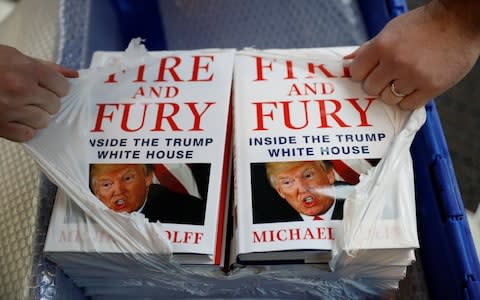 Michael Wolff's book 'Fire And Fury'  - Credit: Reuters