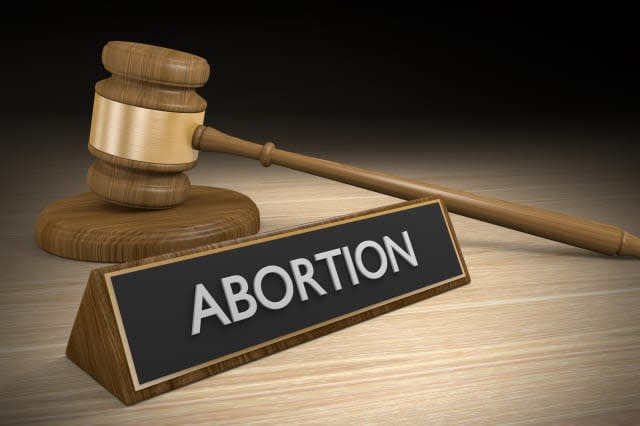 Court legal concept of abortion law