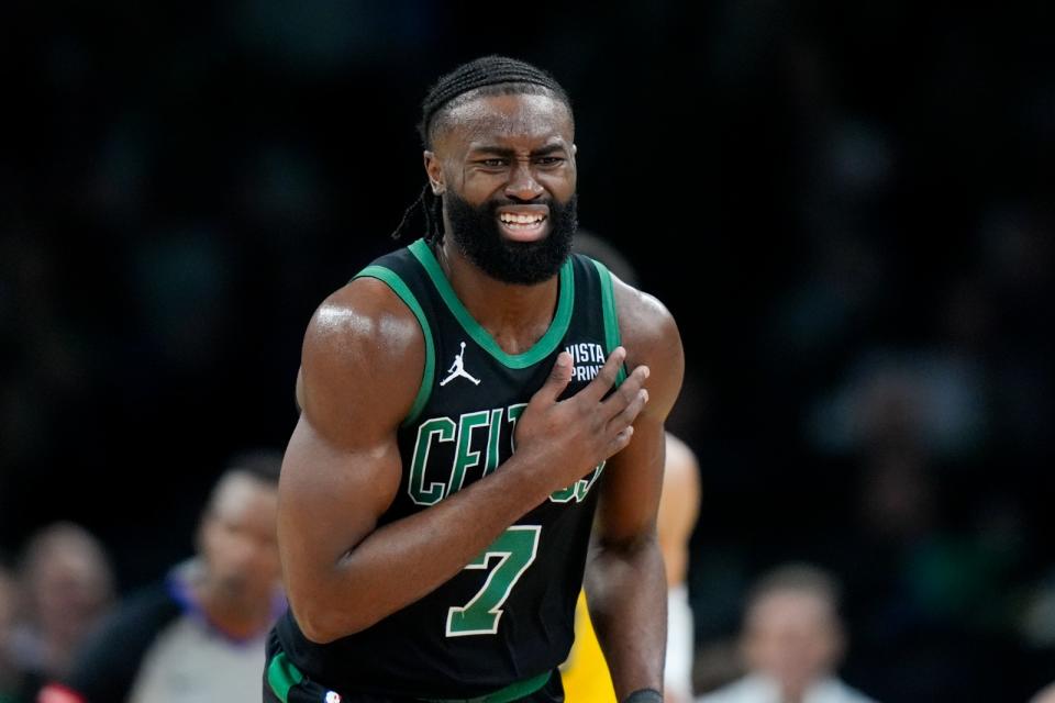 波士頓塞爾提克布朗（Jaylen Brown）全場狂轟平季後賽最高的40分，在他帶領下，綠衫軍126：110獲勝。美聯社