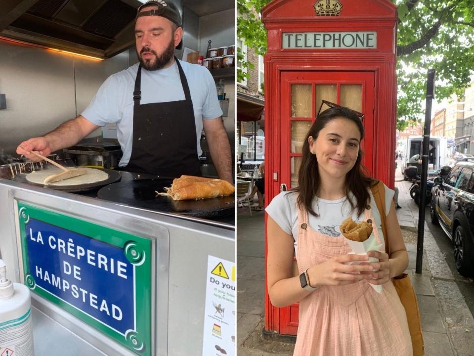 This crepe stand has been open for over 40 years.