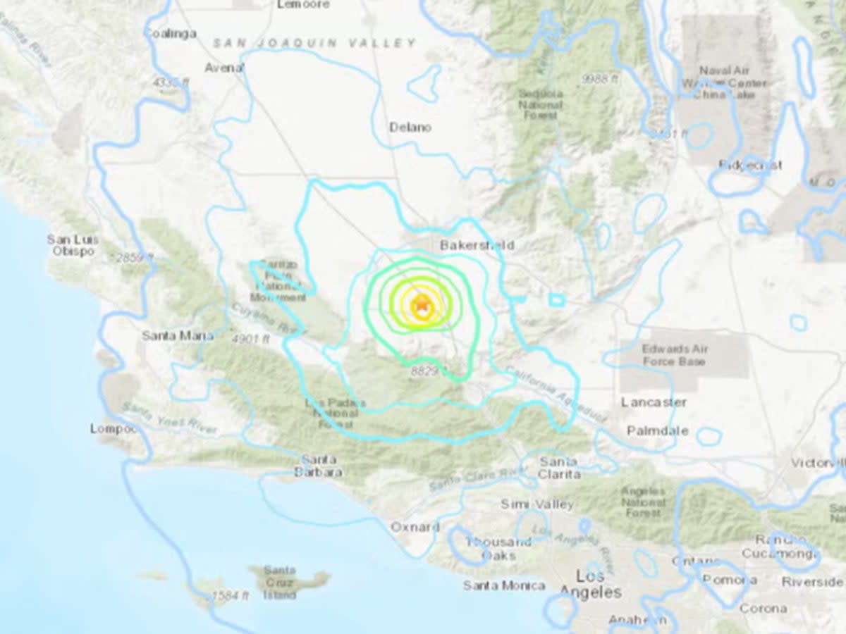 Southern California has been hit by a 5.2 magnitude earthquake   (Earthquake.usgs)