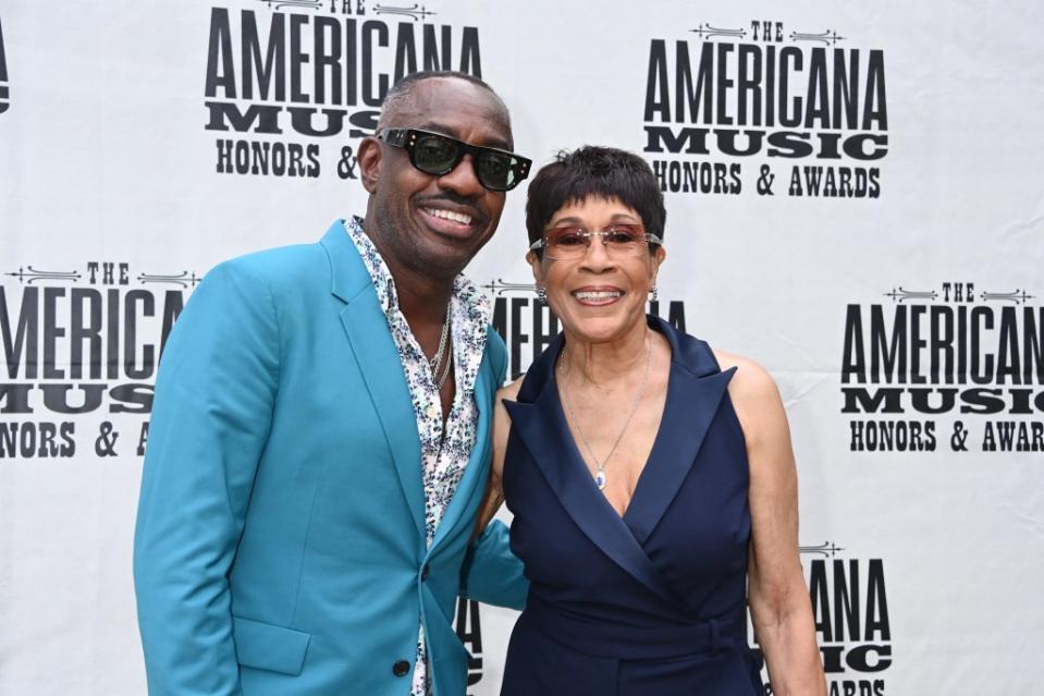 Steve Jordan and Bettye LaVette at The Americana Music Association 22nd Annual Honors & Awards Show on September 20, 2023 at the Ryman Auditorium in Nashville, Tennessee.