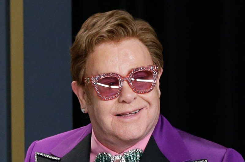 Elton John was discharged from the hospital after being treated for a fall that happened at his home in the South of France. File Photo by John Angelillo/UPI