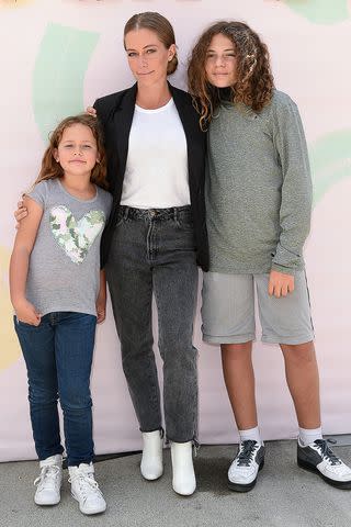 <p>Axelle/Bauer-Griffin/FilmMagic</p> Kendra Wilkinson with her two kids Alijah and Hank IV