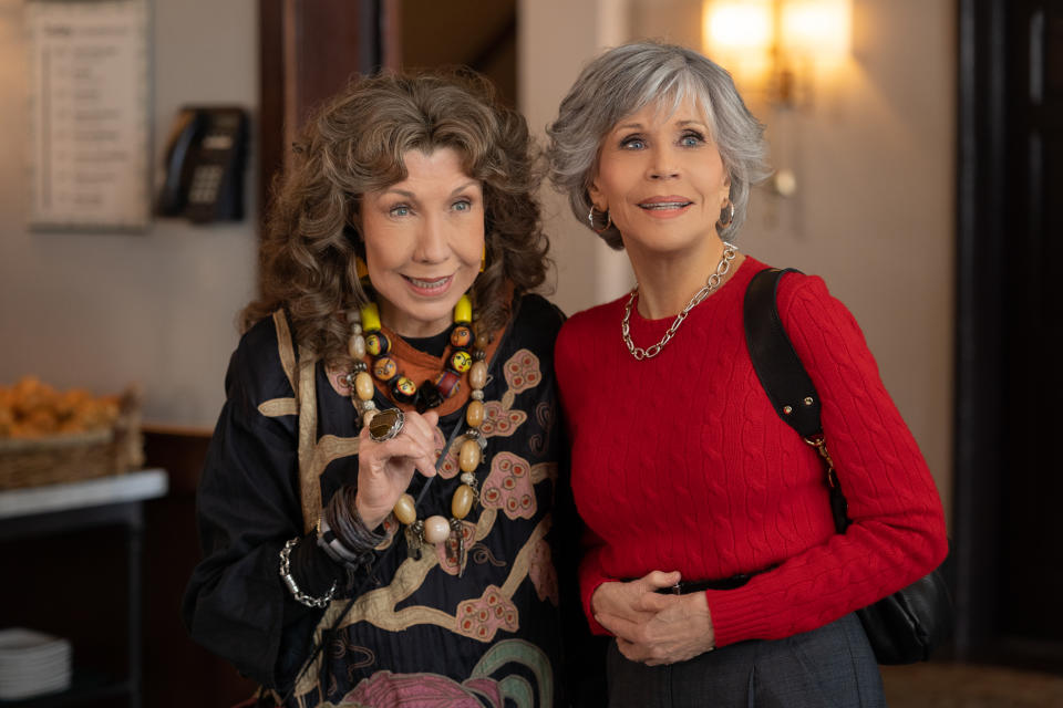 After seven great seasons, it's time to farewell Grace (Jane Fonda) and Frankie (Lily Tomlin). Thanks for everything, ladies! Picture: Netflix