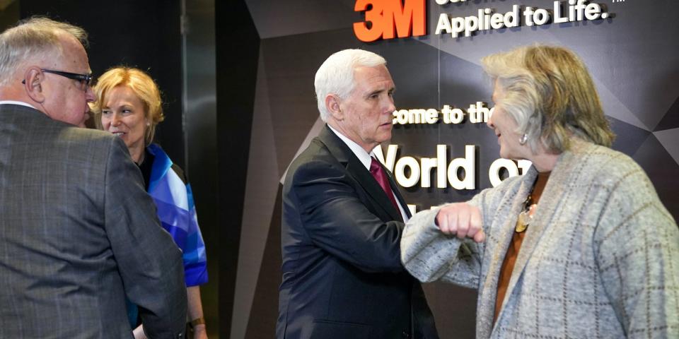 pence elbow shake