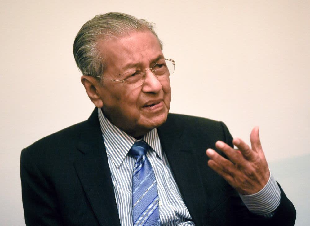 Tun Dr Mahathir Mohamad said the coronavirus pandemic shows that power no longer belongs to the rich and developed countries. ― Bernama pic