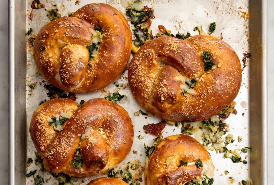 Cream Cheese Stuffed Pretzel