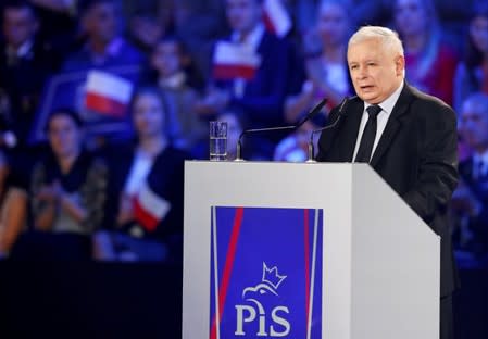 Poland's Law and Justice (PiS) party convention ahead of the EU election, in Krakow