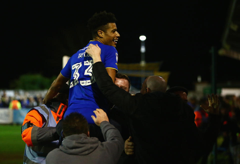 Biggest victory: Last year’s win over bitter rivals Milton Keynes was cheered all over, but Plough Lane is their greatest success