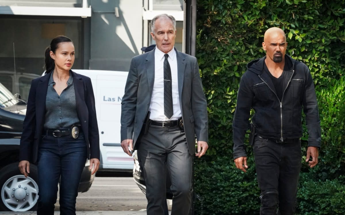 Anna Enger Ritch, Patrick St. Esprit, Shemar Moore<p>Photo: Bill Inoshita/© Sony Pictures Television Inc.</p>