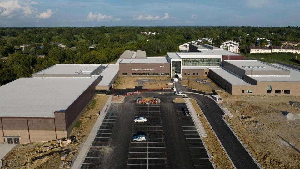 The new $84.5M Tates Creek High School building opened on first day of school Wednesday, Aug. 10, 2022.