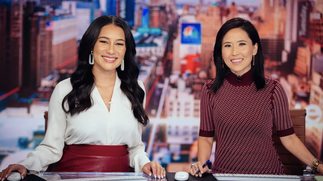  'NBC News Daily' anchors Morgan Radford and Vicky Nguyen. 