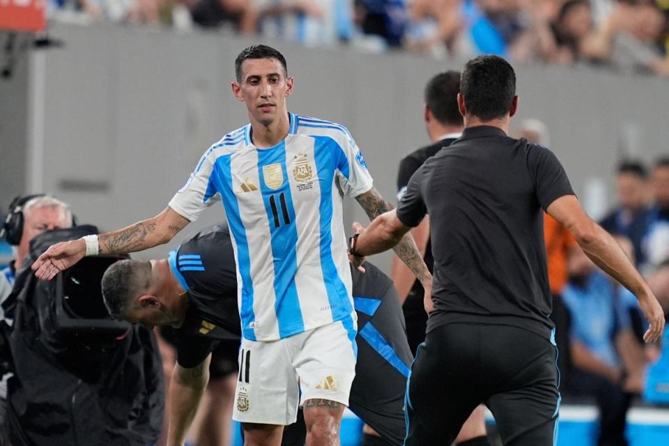 Argentina are hopeful Angel Di Maria will reverse his decision to retire from international football (AP)