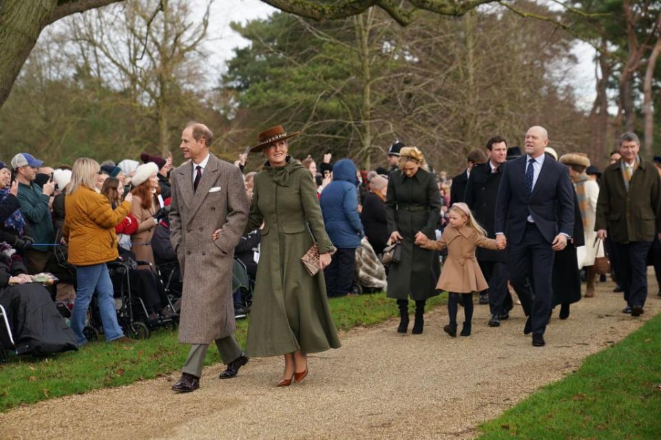 royals attends christmas day church service