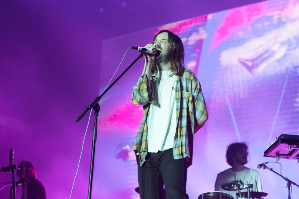 Kevin Parker of Tame Impala performs on Nov. 7, 2021, at Germania Insurance Amphitheater in Austin.