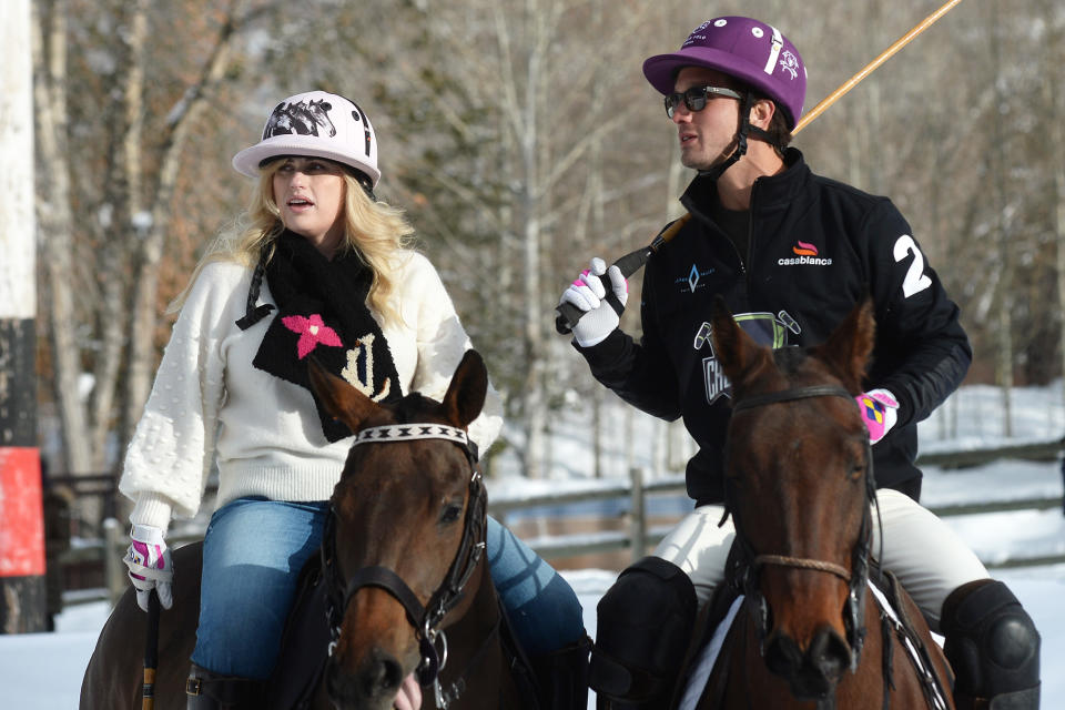 <p>Rebel Wilson and her boyfriend Jacob Busch had some fun during a polo match in Aspen, Colorado.</p>