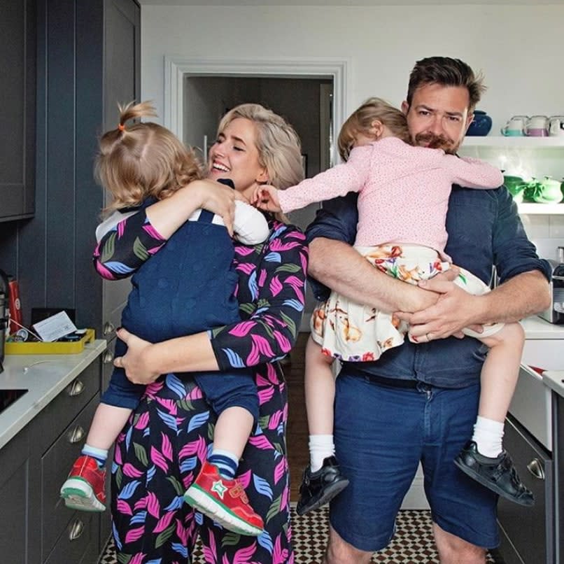 Anna Whitehouse, with her husband Matt and their children