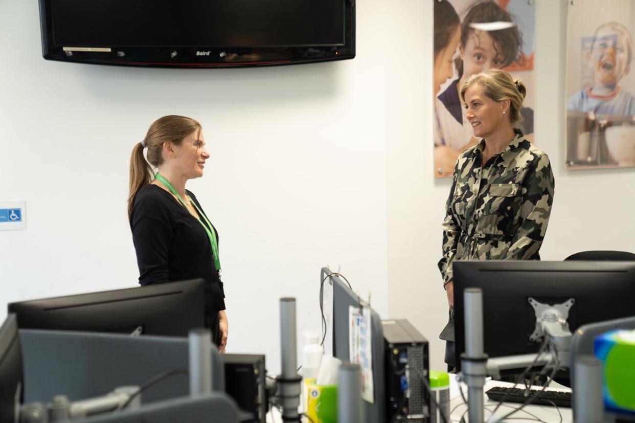 Sophie visited the NSPCC to thank those who worked during the pandemic. (Royal Family)