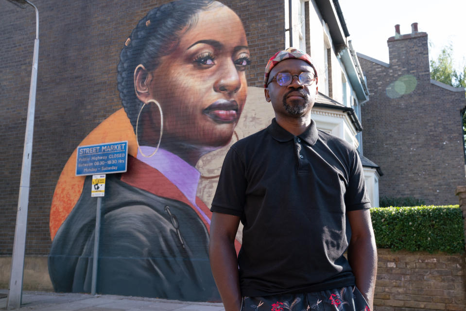 The mural has been painted by artist Dreph. (BBC/Jack Barnes)