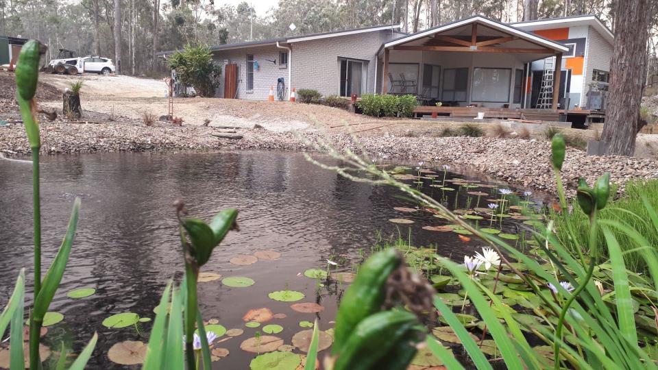  An image of Chris and Leisa Tague's south coast family home, in Bimbimbie before the bushfires reached their property. Credit: Leisa Tague